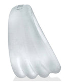 Hunky Junk Expander Slimmer Scoop Cockring Clear Steam, slim-fit scoop-style cockring in clear finish.