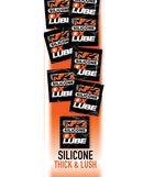 Oxballs OXLube Thick Silicone Lube 50 Sachet Pack showcasing individual sachets with bold branding.