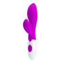 Pretty Love Newman Purple Silicone G-Spot Rabbit Vibrator with dual pleasure features for enhanced stimulation.