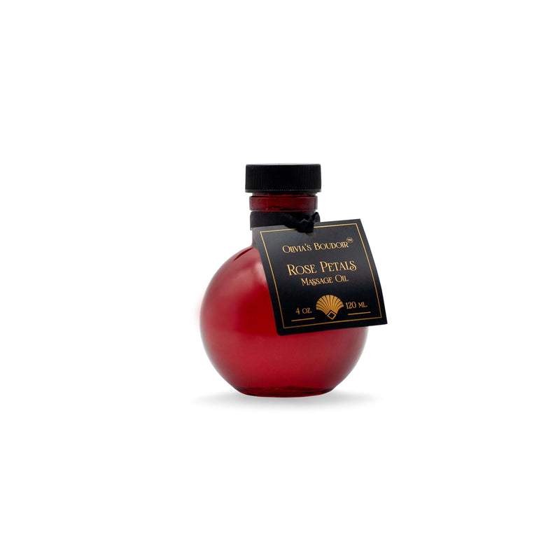 MASSAGE OIL 4OZ ROSE PETALS-0