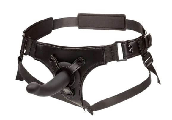 Onyxxx Jock Strap with 6-inch silicone probe and adjustable harness for versatile intimate play.