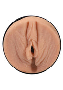 Main Squeeze Karlee Grey Ultraskyn Stroker Vanilla close-up view of the lifelike ULTRASKYN sleeve.