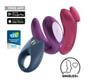 Satisfyer Partner Box 3 Couples Vibrator Set includes three app-compatible toys for shared pleasure.