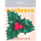 Festive holly nipple pasties with green leaves and red berries in glitter velvet by Pastease.