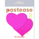 Pastease Brand Heart Neon Pink Pasties packaging featuring playful heart-shaped nipple covers.