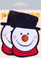 Festive snowman nipple pasties with top hat and red scarf by Pastease, perfect for holiday outfits.
