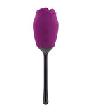 Playboy Pleasure Petal Vibrator Wild Aster in a rose-inspired design with smooth silicone and vibration features.