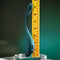 Playboy Pin Point Perfection Bendable Precision Vibrator with flexible shaft and precision tip next to a ruler for size comparison.