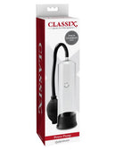Classix Power Pump 7.5 inch Clear in packaging, designed for controlled suction and simple operation.
