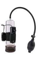 Classix Vibrating Power Penis Pump with adjustable vibration settings and manual pump for enhanced performance.