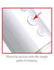 "Close-up of Classix Auto Vac Power Pump button for hands-free operation and powerful suction in white."