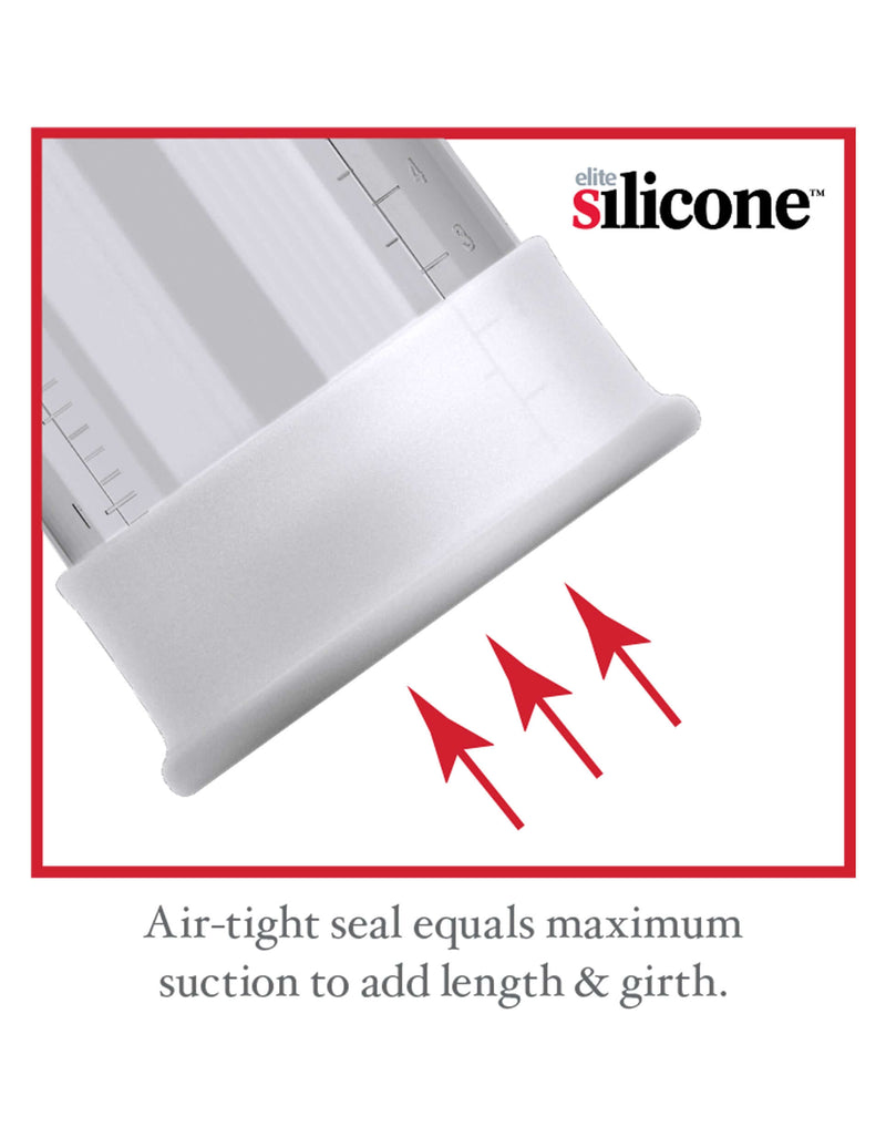 Close-up of airtight seal on Classix Auto Vac Power Pump ensuring maximum suction for enhanced length and girth.