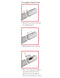 Instructions for replacing batteries in the Classix Auto Vac Power Pump, showing step-by-step guide with images and arrows.