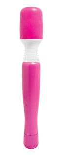 Mini Wanachi Pink Wand Massager, a compact cordless body massager for soothing vibrations and muscle tension relief.