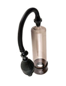 Pump Worx Beginners Pump Black - beginner-friendly vacuum pump for first-time users, featuring a hose and clear cylinder.