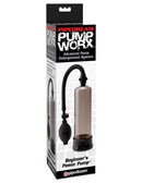 Pump Worx Beginners Pump Black packaging showcasing a beginner-friendly vacuum pump for first-time users.