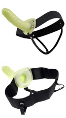 Fetish Fantasy Strap On For Him Or Her Glow In The Dark with elastic harness and glowing shaft.
