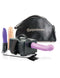 Portable vibrating sex machine kit with two dildos from Pipedream, travel-friendly design in black bag.