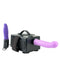 Portable vibrating USB-powered sex machine kit with two dildos, perfect for travel and instant satisfaction.