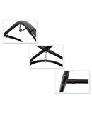Fetish Fantasy Series Swing Stand close-up images showing durable black steel frame details.