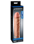 Fantasy X-Tensions Perfect 2" Extension Sleeve packaging in light skin tone, designed to enhance size and pleasure.
