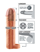 Fantasy X-Tensions Perfect 2 inches Extension with Ball Strap showing length and girth enhancement features.