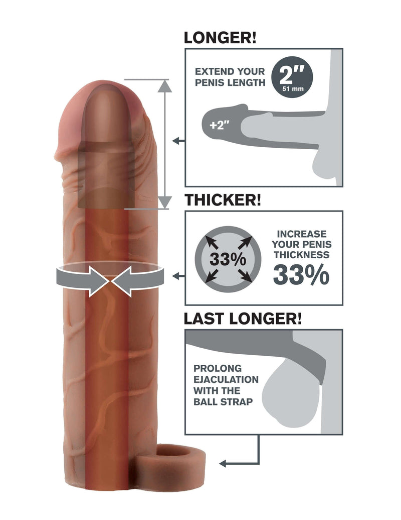FANTASY X-TENSIONS PERFECT EXTENSION 2IN W/ BALL STRAP-1