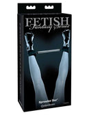Fetish Fantasy Series Limited Edition Spreader Bar packaging featuring a sleek design and leg restraints.