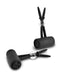 Fetish Fantasy Limited Edition Vibrating Silicone Nipple Lassos – Black