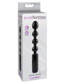 Anal Fantasy Collection Power Beads packaging - multi-speed, black vibrating anal beads with 5.25" insertable length