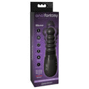 Anal Fantasy Gyrating Ass Thruster Black packaging featuring thrusting, gyrating, and vibrating functions.