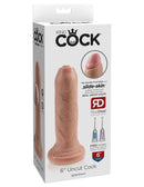 King Cock 6 inches Uncut Cock Beige Dildo packaging showcasing realistic design and premium materials.