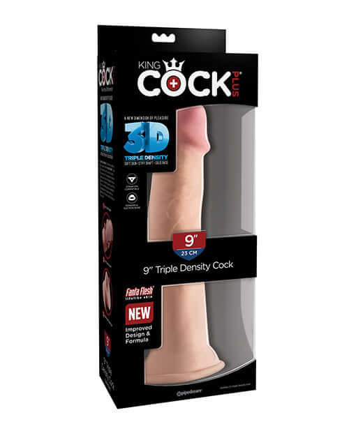 KING COCK PLUS 9 IN TRIPLE DENSITY COCK LIGHT-0