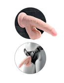 KING COCK PLUS 8 IN TRIPLE DENSITY COCK W/ SWINGING BALLS LIGHT-4