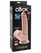 KING COCK PLUS 8 IN TRIPLE DENSITY COCK W/ SWINGING BALLS LIGHT-0