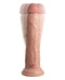 King Cock Elite 9 inches vibrating dual density silicone dildo in beige with remote control