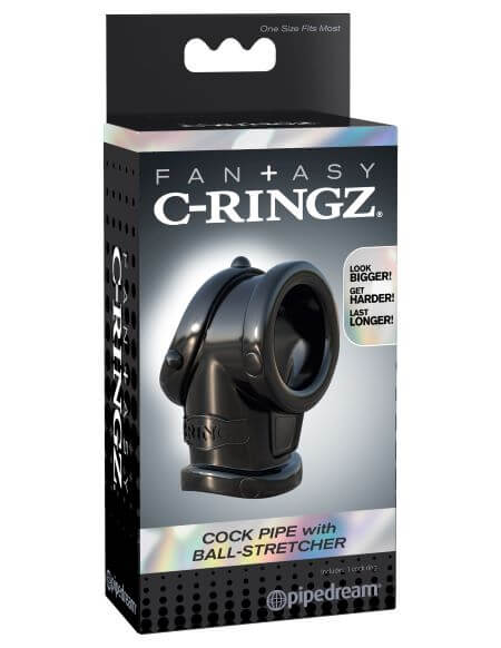 FANTASY C-RINGZ COCK PIPE W/BALL STRETCHER-2