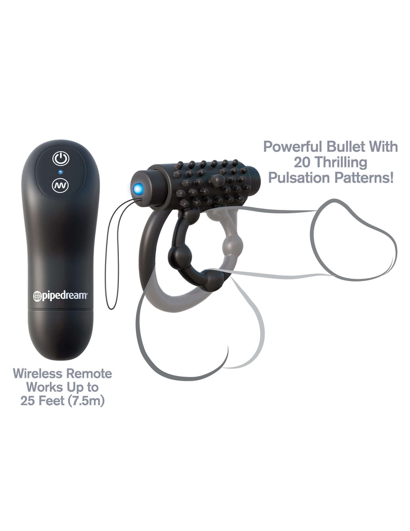 Wireless Fantasy C-Ringz Remote Control Performance Pro with bullet and 20 pulsation patterns for couples' pleasure.