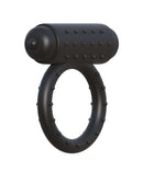 Fantasy C-Ringz The Wingman Black Vibrating Ring featuring a textured design for enhanced pleasure and stimulation.