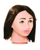 Pipedream Extreme Toyz Fuck My Face Brunette Mouth Stroker with realistic brunette head design.