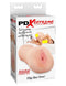 PDX Extreme Flip Her Over Beige Light Skin Tone dual entry sleeve packaging with lifelike pussy and ass ends.