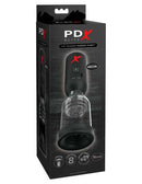 PDX Elite Silicone Tip Teazer Power Pump Masturbator packaging showcasing features and design.