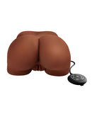 PDX Elite Milk Me Silly Mega Masturbator Brown with bubble butt design and control remote.
