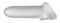 PERFECT FIT FAT BOY MICRO RIBBED SHEATH 5.5IN CLEAR-1