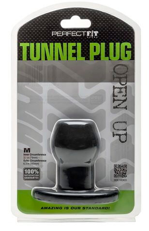 TUNNEL PLUG MEDIUM BLACK-1