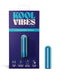 Kool Vibes Rechargeable Mini Bullet Vibrator - Blueberry in packaging and product display