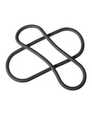 Perfect Fit Xplay Silicone 15 Slim Wrap Cock Ring in a sleek, black silicone design that offers adjustable comfort.