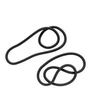 XPlay Silicone 18 inches Thin Wrap Rings in black, showcasing versatile and customizable minimalist design.