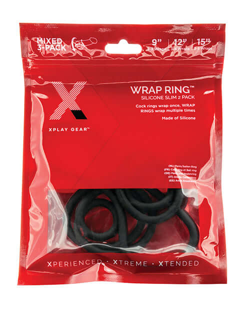 XPLAY 3 PK SILICONE SLIM WRAP RING (9 12 15)-0