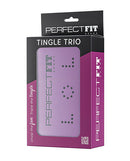 Perfect Fit LOL Tingle Trio 3 Piece Vibrator Set with Case packaging displayed with stylish design.